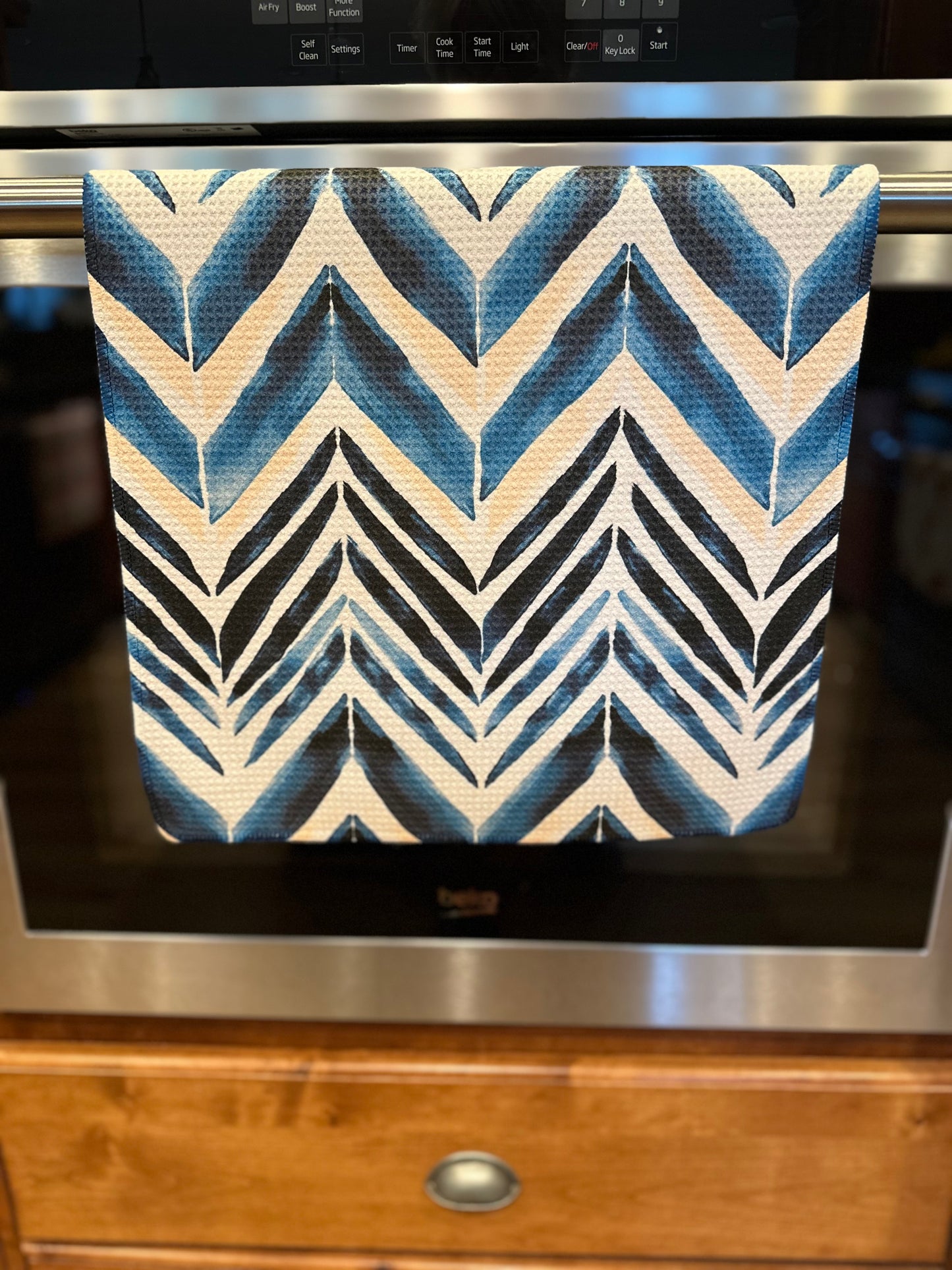 Boho Zag Waffle kitchen towel