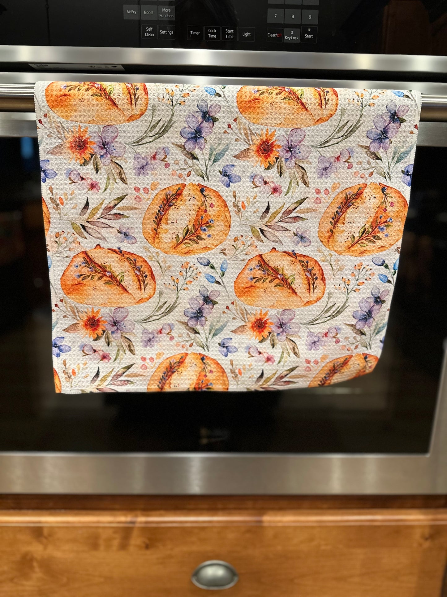 Sourdough Bread Waffle Kitchen Towel