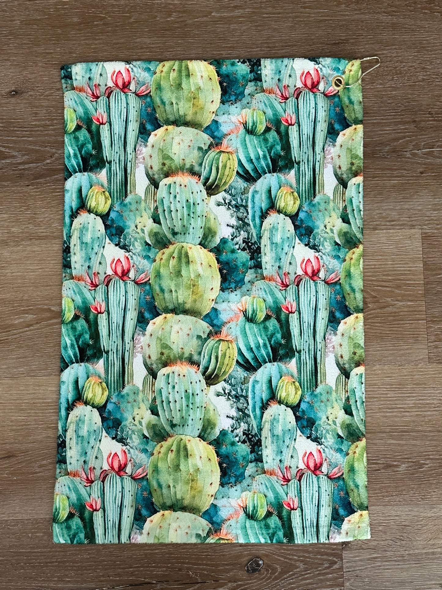 Cactus Golf Towel