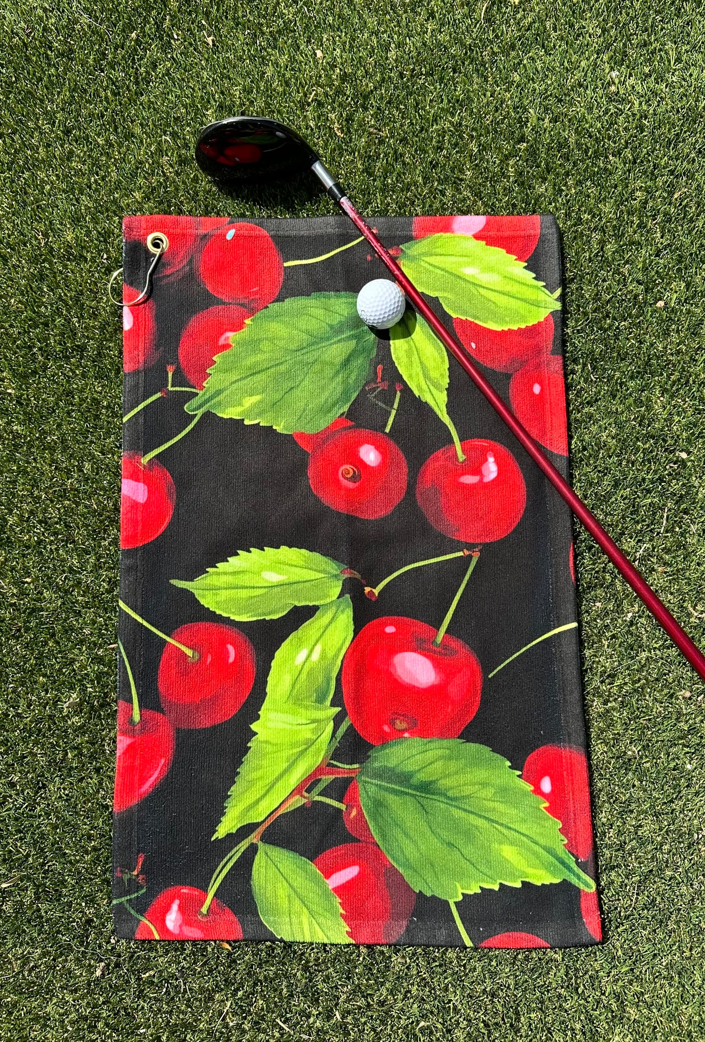 Cherries Golf towel