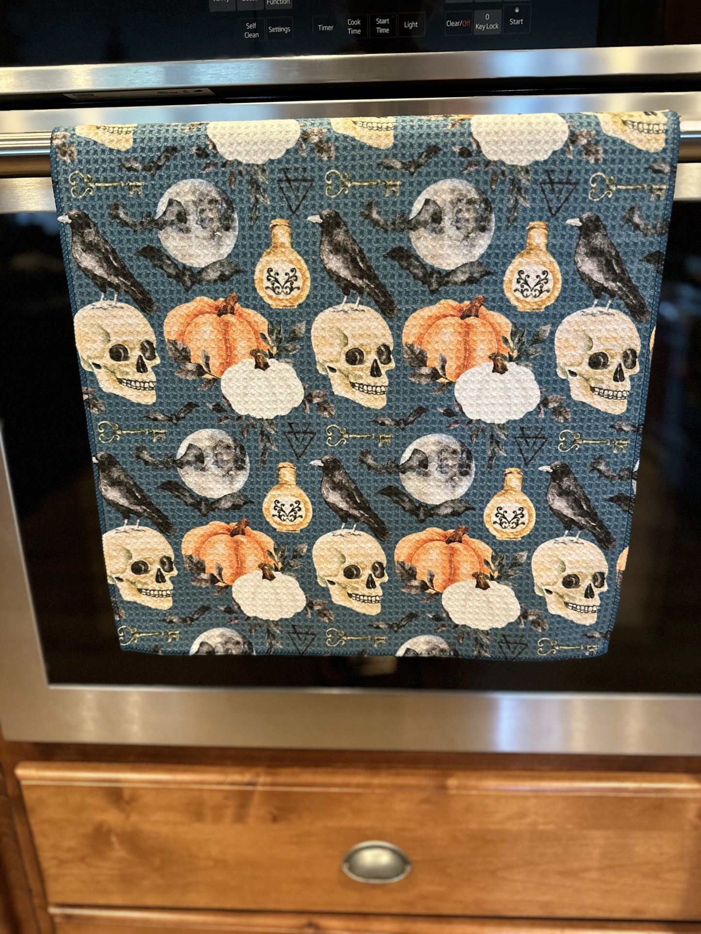 Halloween Potion Waffle kitchen towel