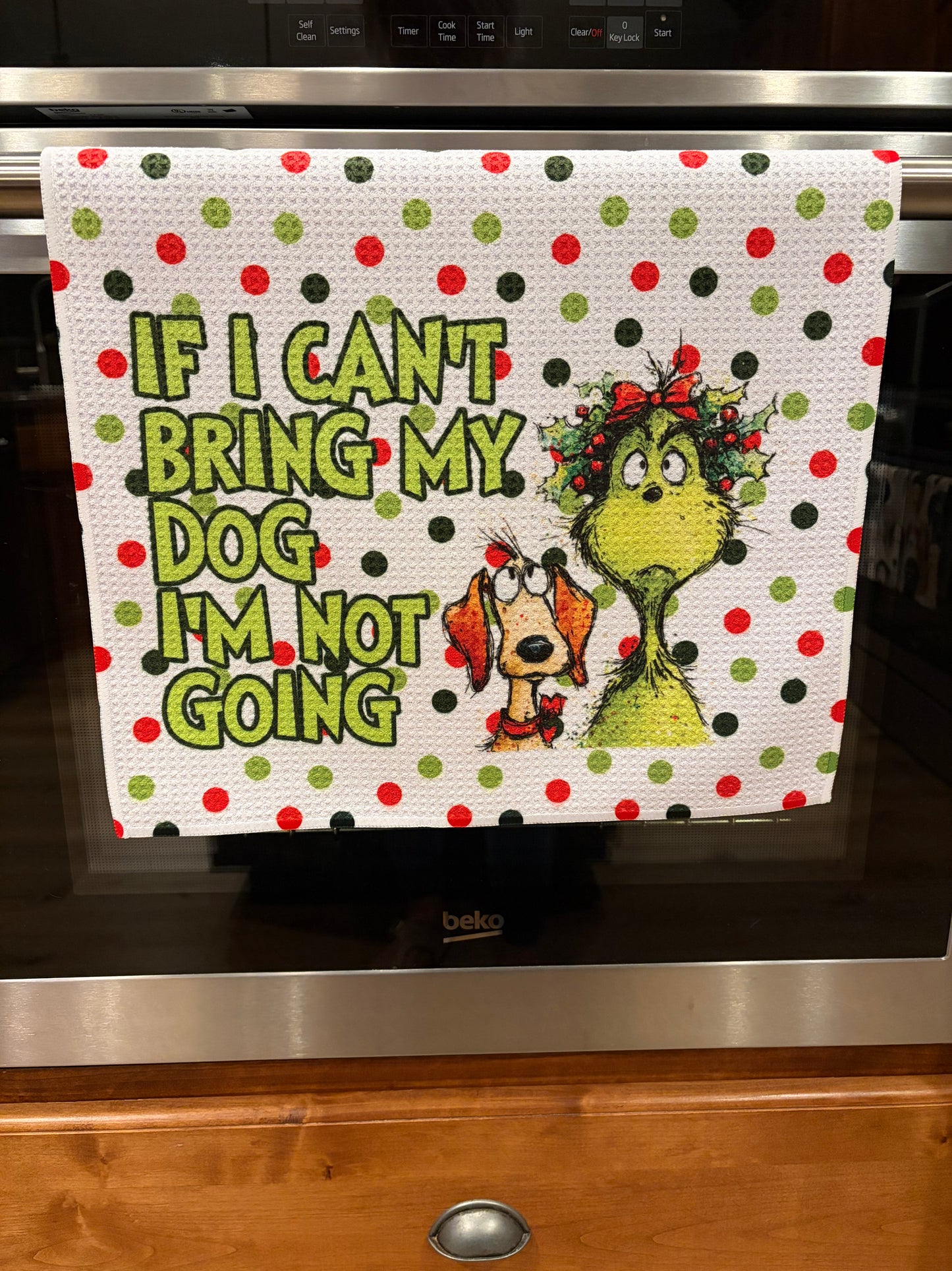 If I cant take my dog waffle kitchen towel
