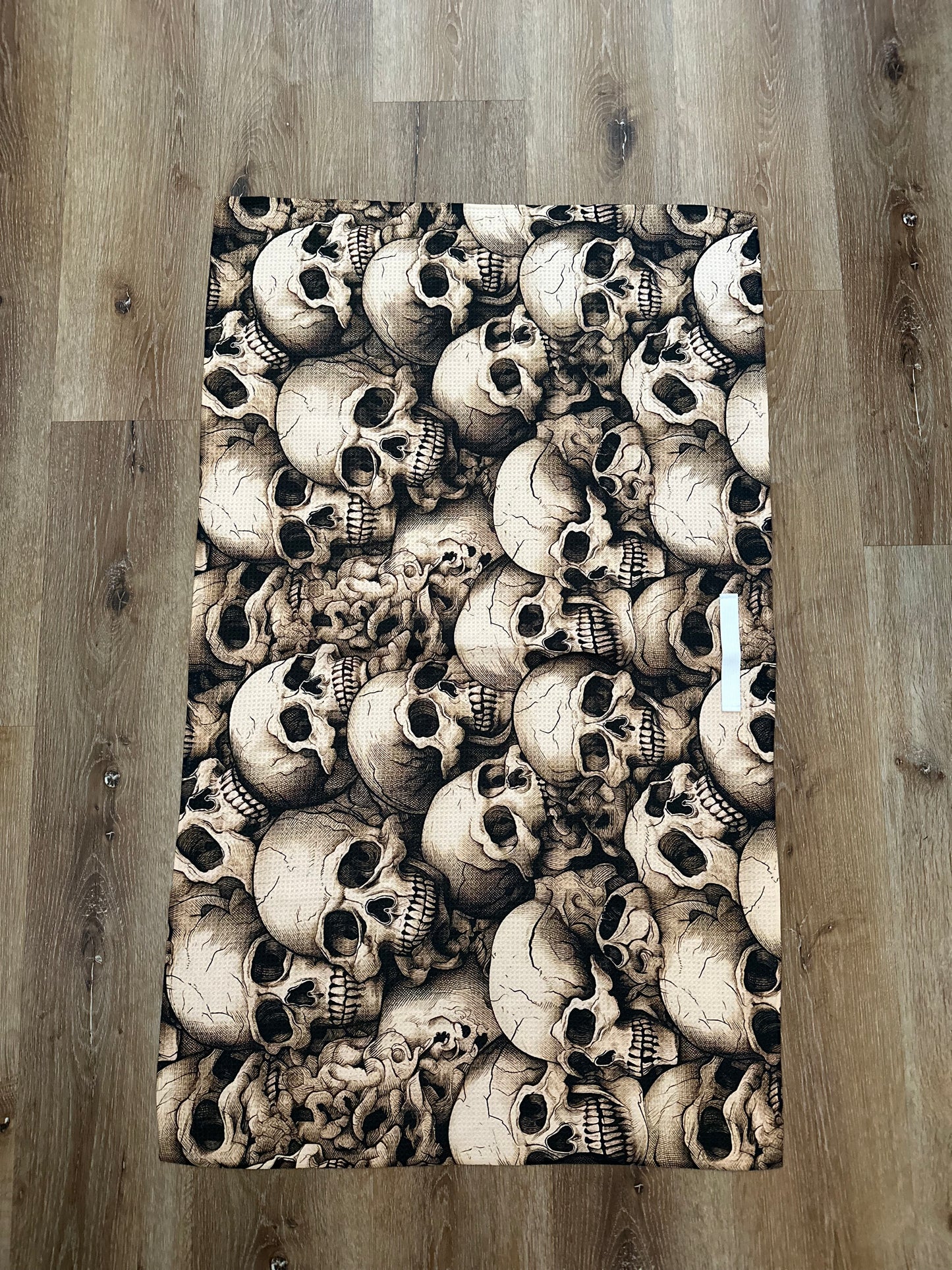 Skulls Waffle Hair towel
