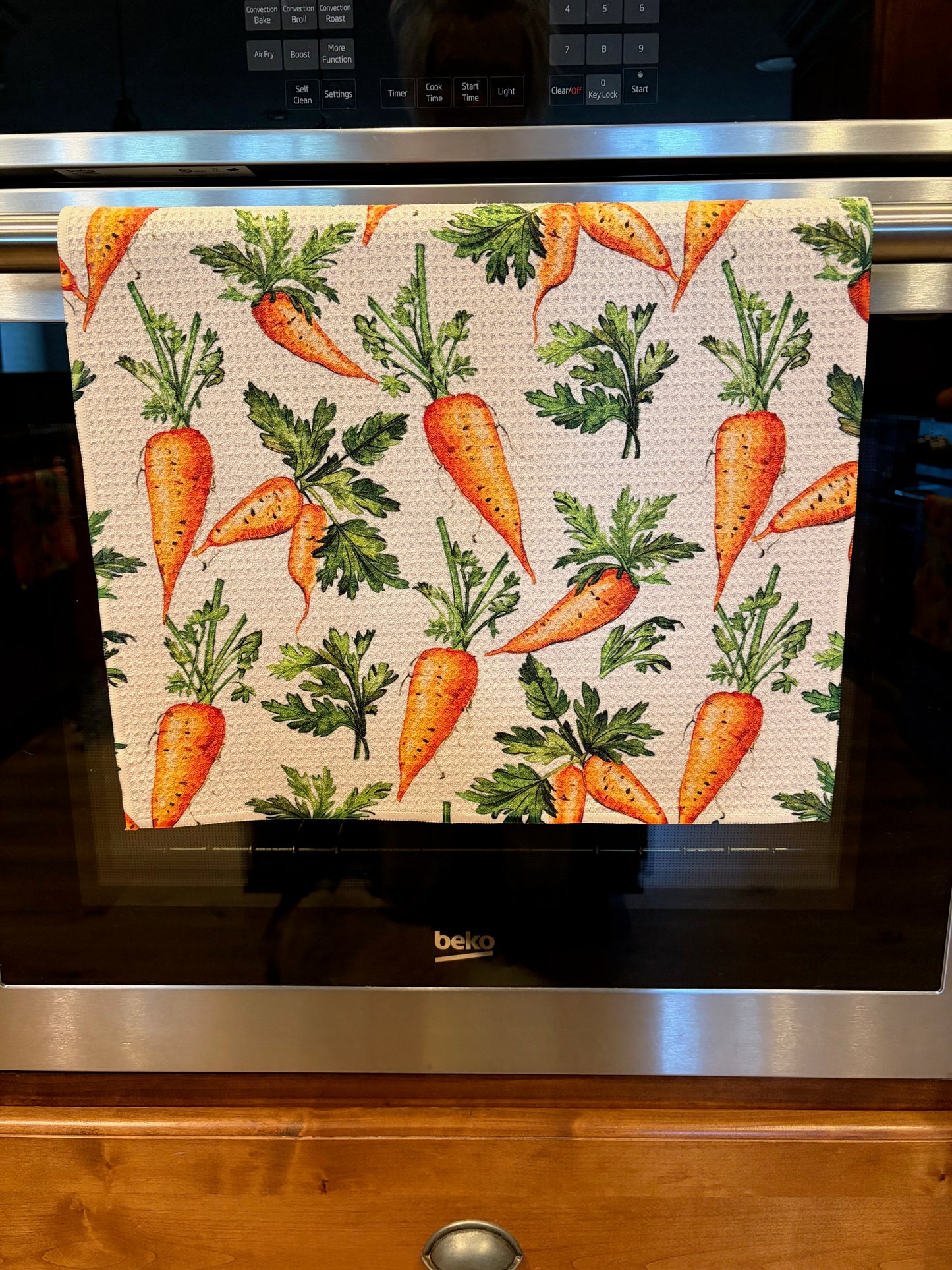 Carrots Waffle Kitchen Towel
