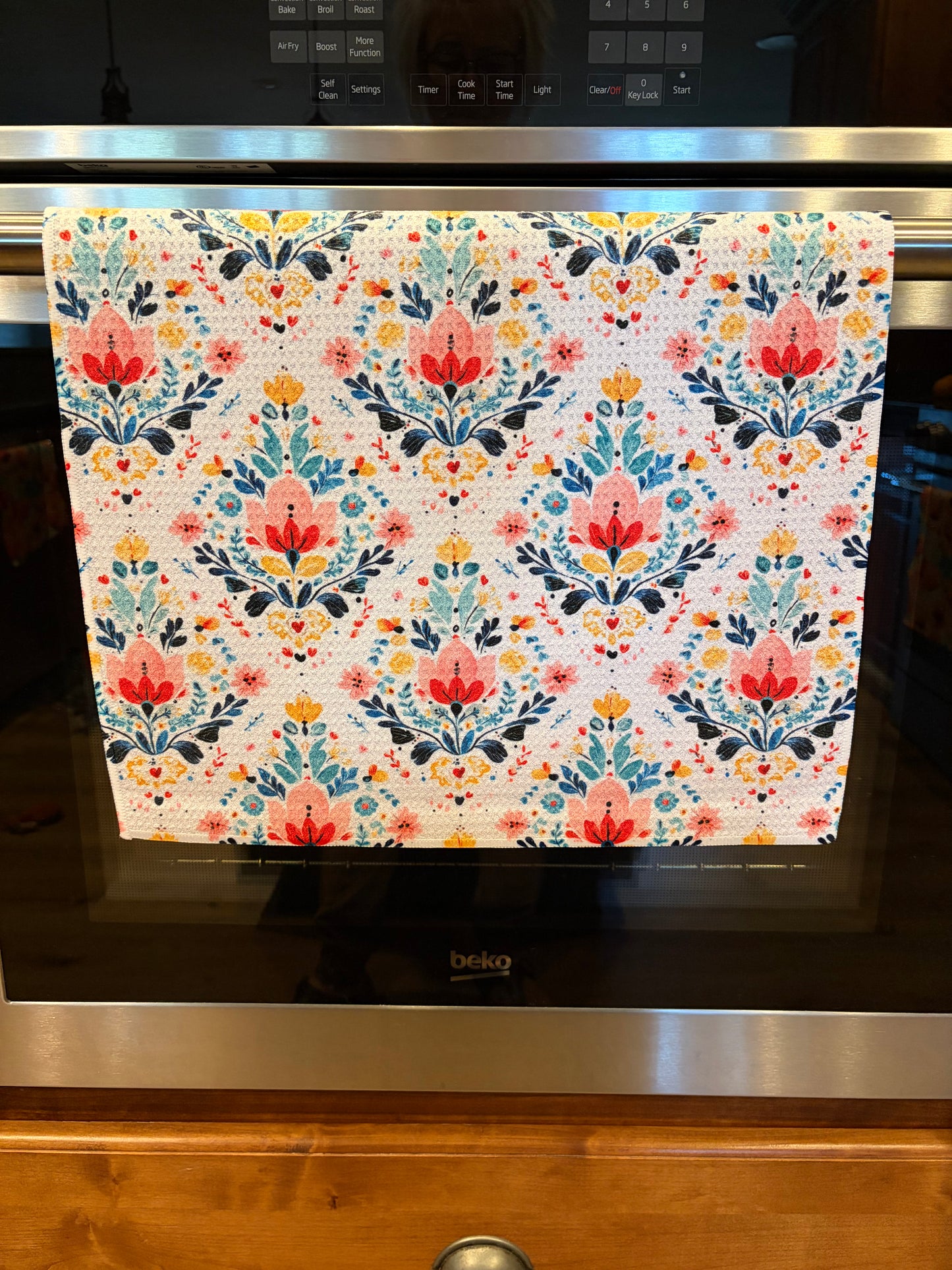 Lotus Flower Waffle Kitchen Towels