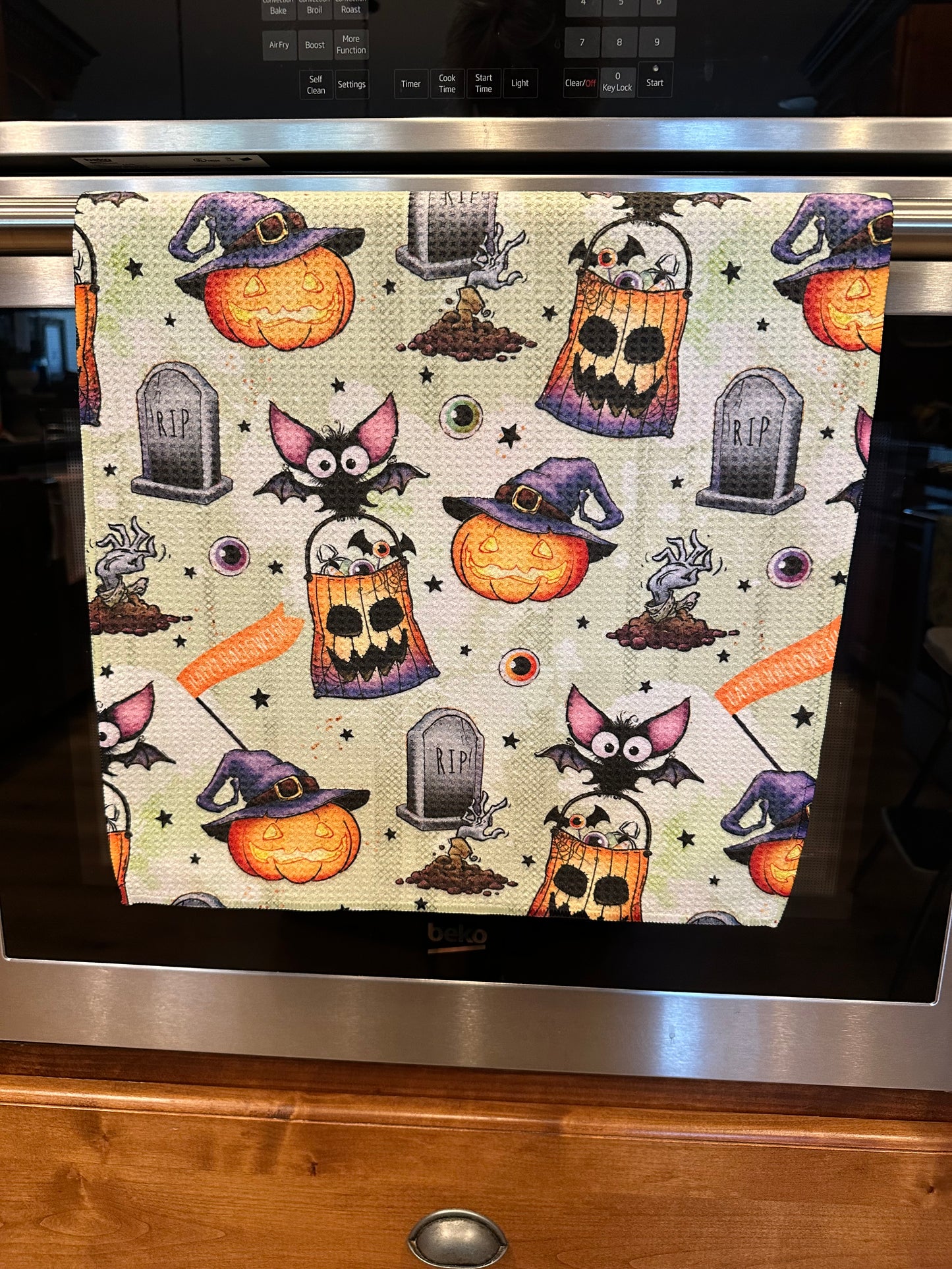 Scary Mix Waffle Kitchen Towel