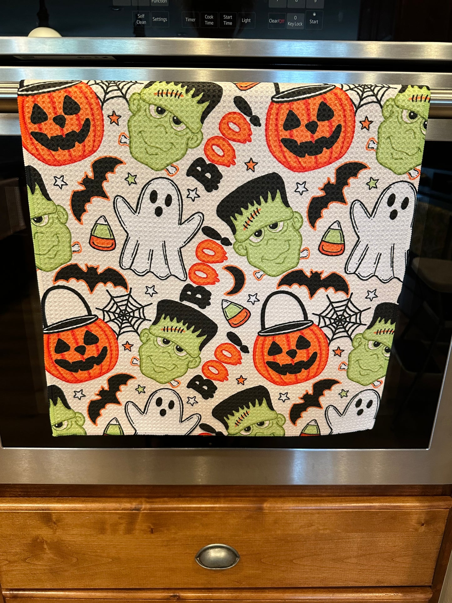 Frankenstein Waffle Kitchen Towel