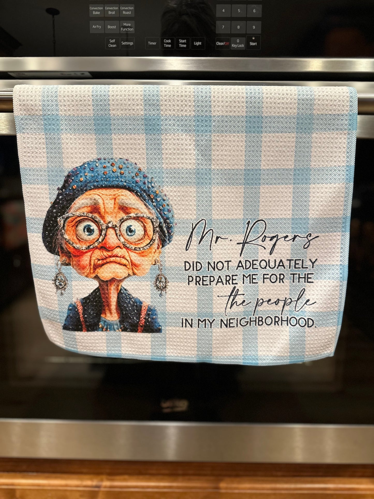 Mr. Rogers Waffle Kitchen Towel