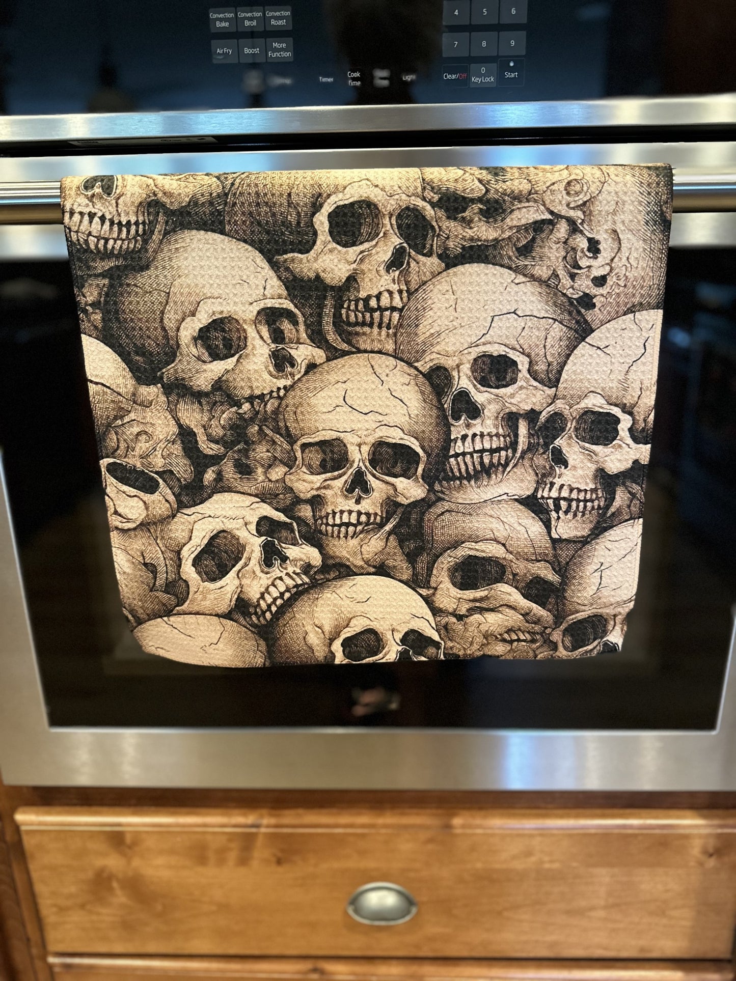 Skulls & more Skulls Waffle kitchen towel