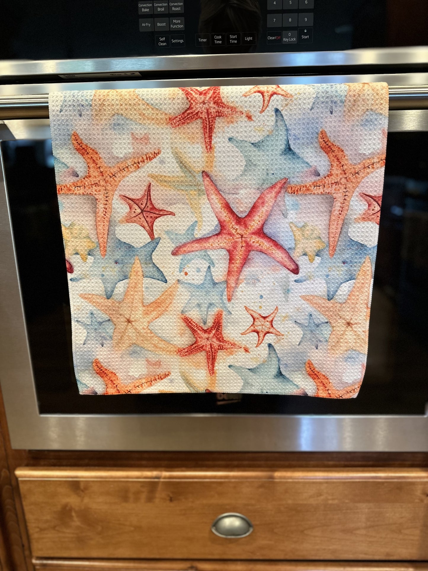Starfish Waffle kitchen towel