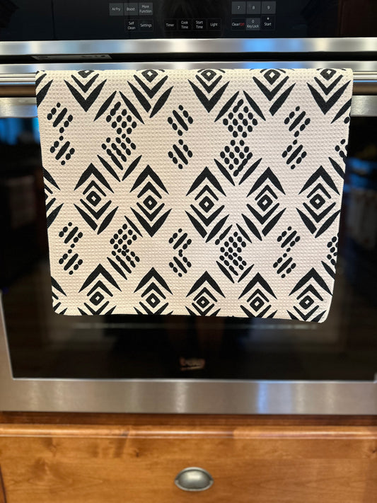 Boho Waffle Kitchen Towel