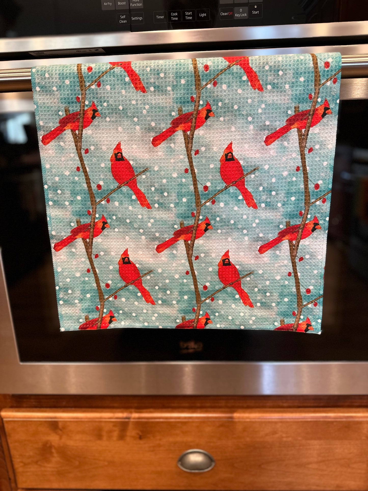 Cardinal Waffle Kitchen Towel