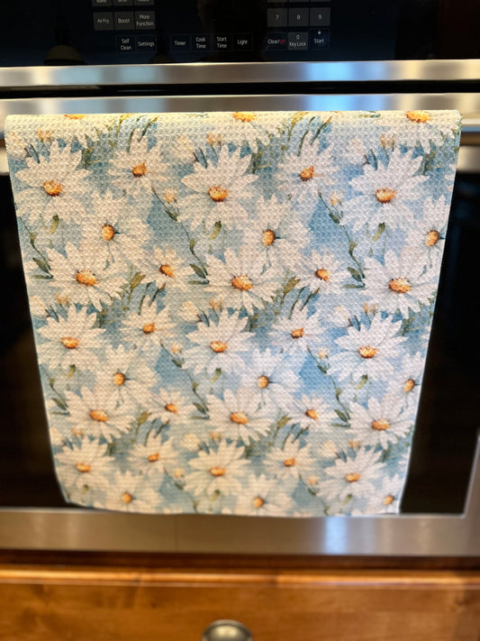 Daisy Waffle Kitchen Towel