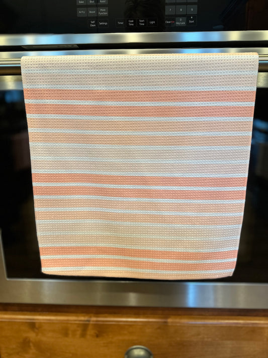 Easter Stripe Waffle Kitchen Towel