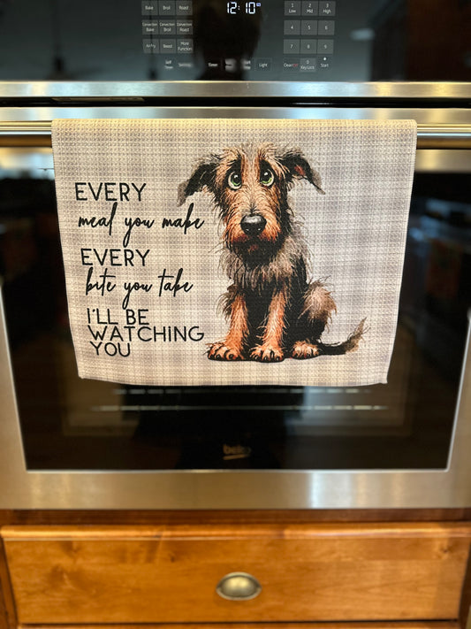 Every Bite you take Waffle Kitchen Towel