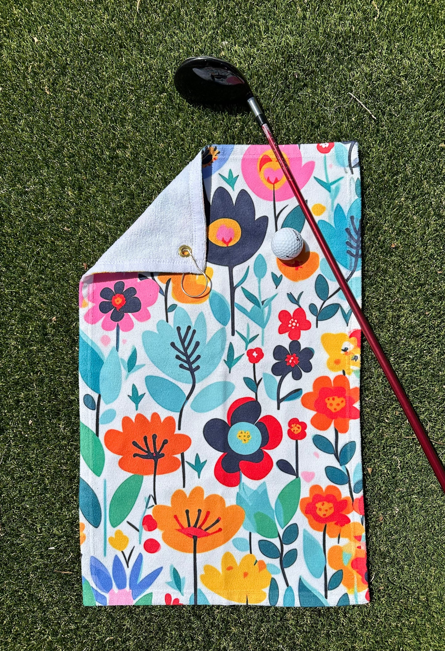 Floral Golf Towel