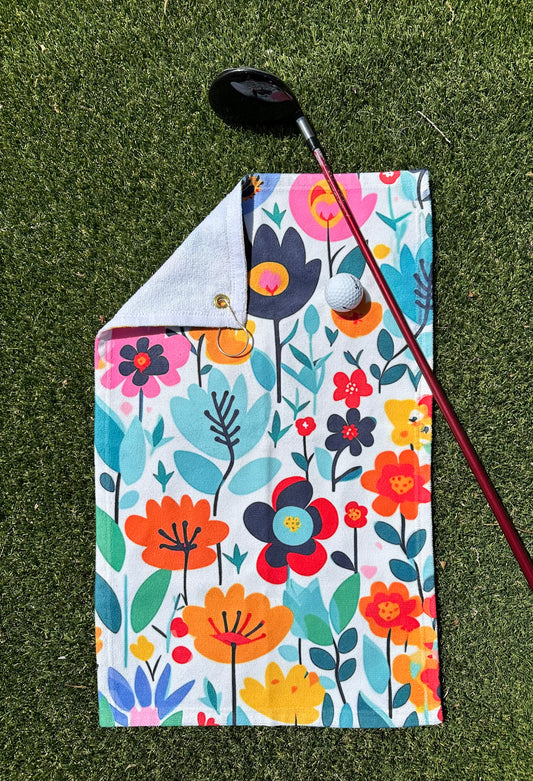 Floral Golf Towel