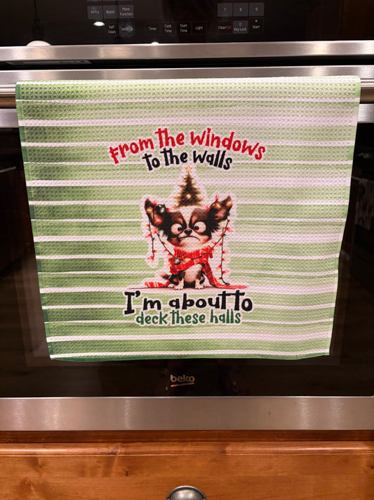 Windows to walls waffle kitchen towel