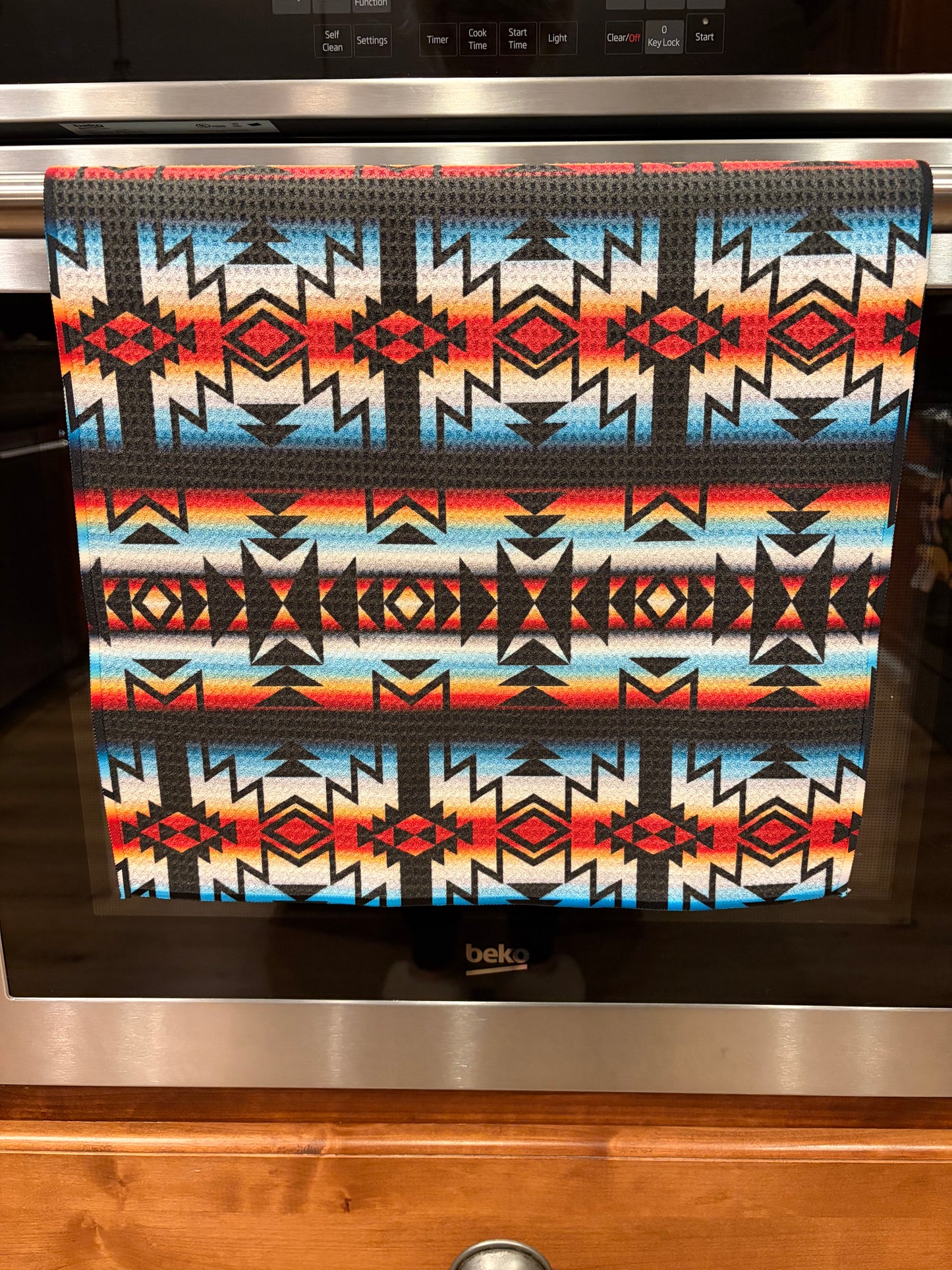 South Western Tribal Waffle Kitchen Towel