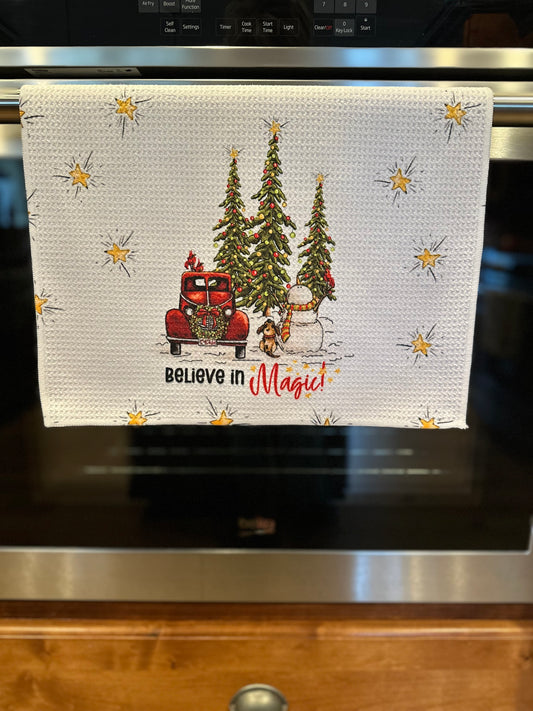 Believe in magic Waffle Kitchen Towel