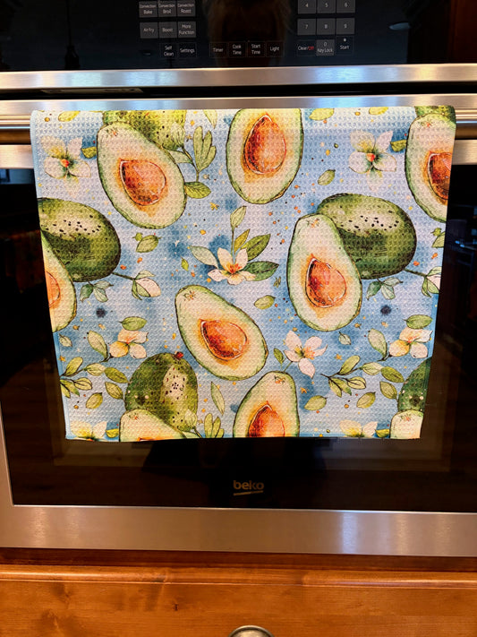 Avocado Waffle Kitchen Towel