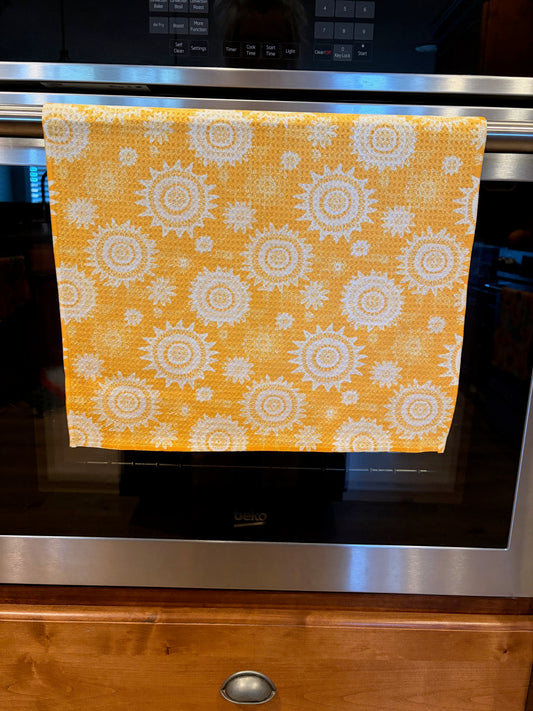 Yellow Sun Waffle Kitchen Towel