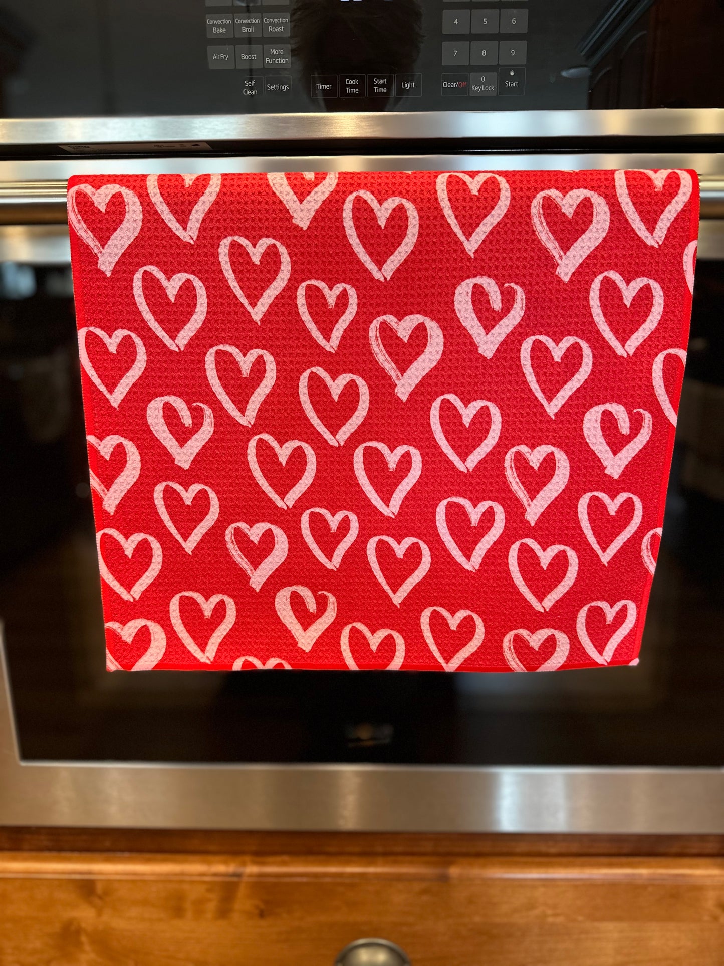Skechy hearts waffle kitchen Towel
