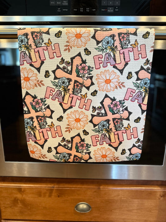 Faith Waffle Kitchen towel