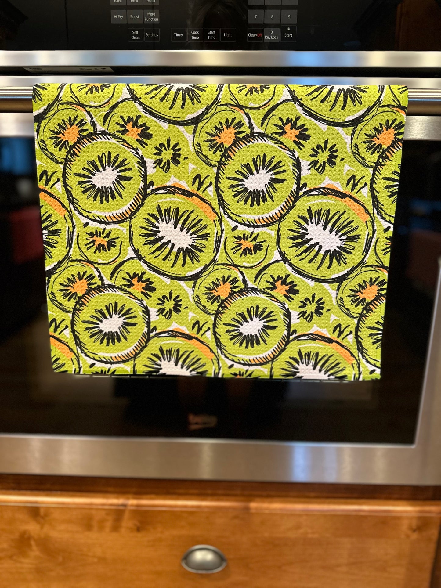 Kiwi Waffle Kitchen Towel