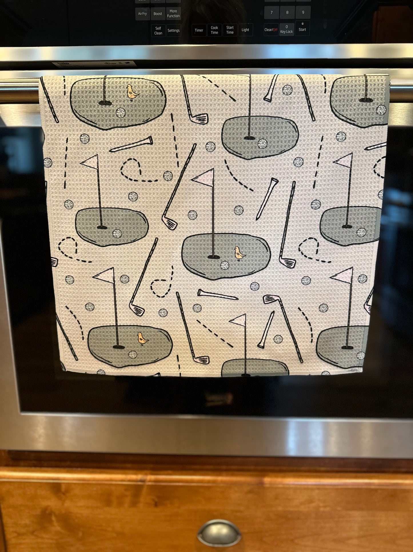 Hole In One Waffle Kitchen Towel