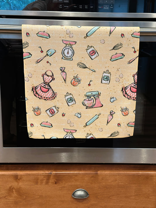 Bakery Tools Waffle Kitchen Towel