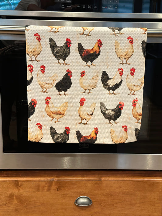 Chicken Waffle kitchen Towels