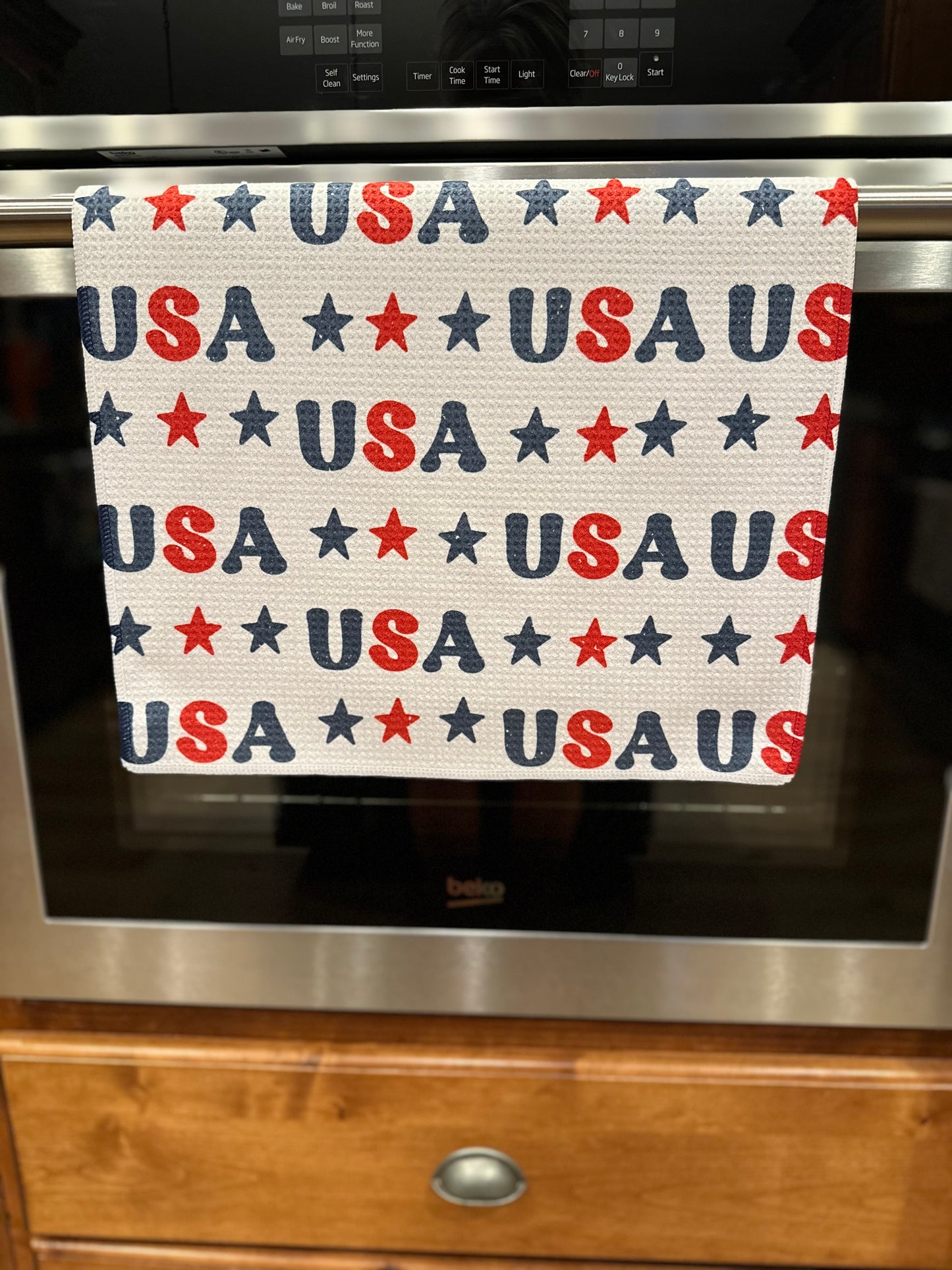 USA Waffle Kitchen Towel