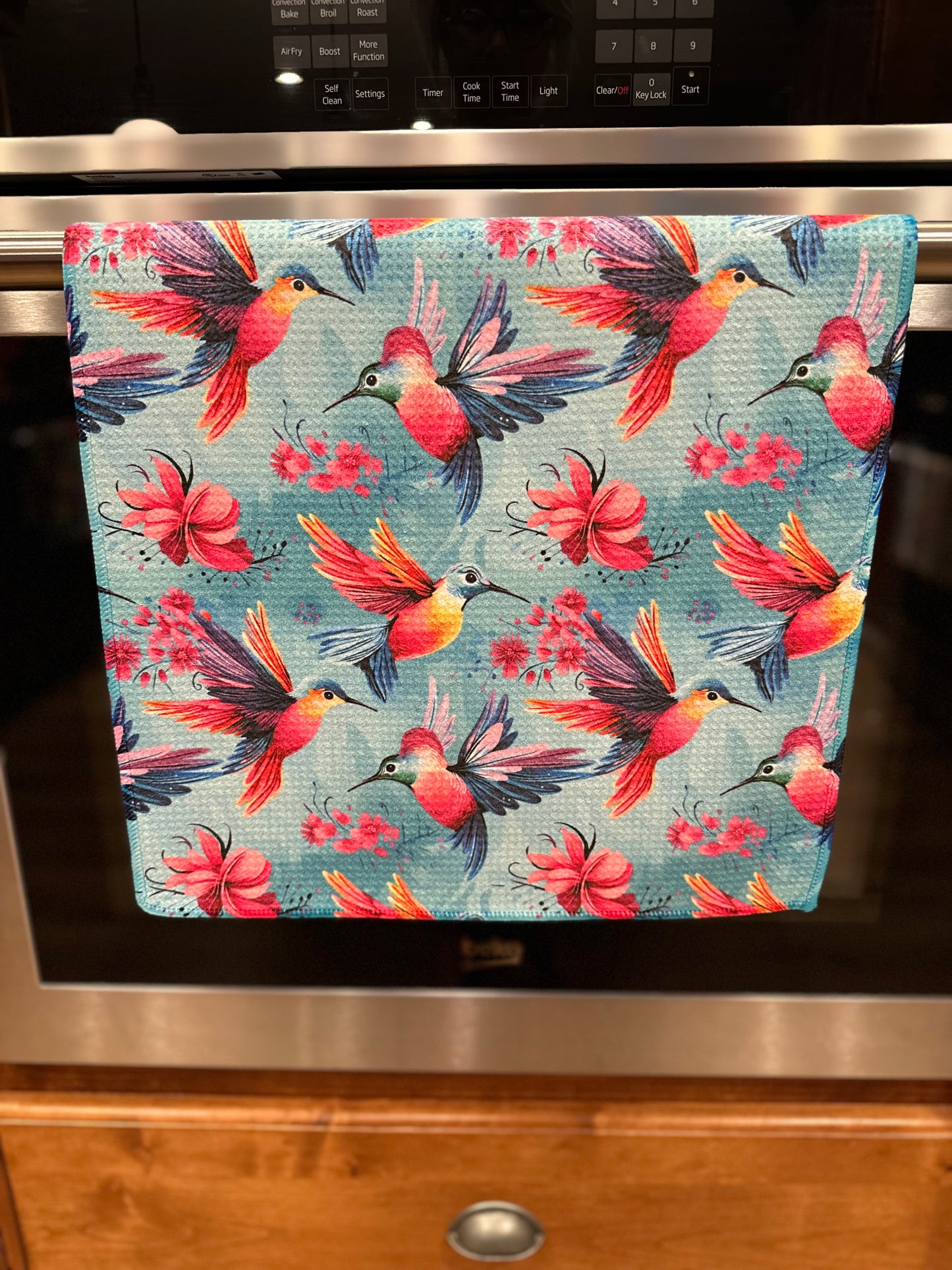 Hummingbird Waffle Kitchen Towel