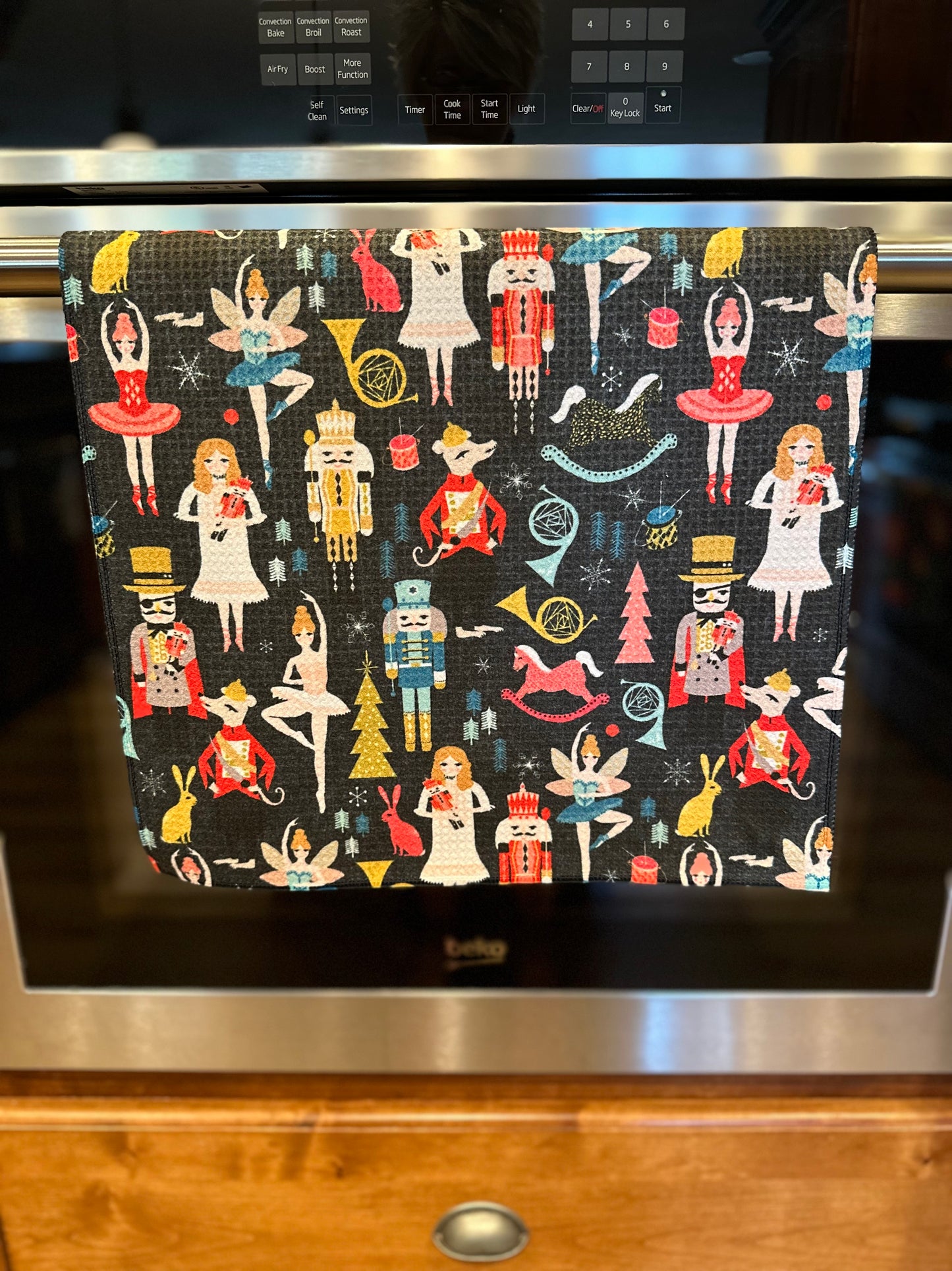 Nutcracker Waffle Kitchen Towel