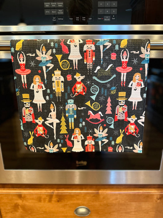 Nutcracker Waffle Kitchen Towel