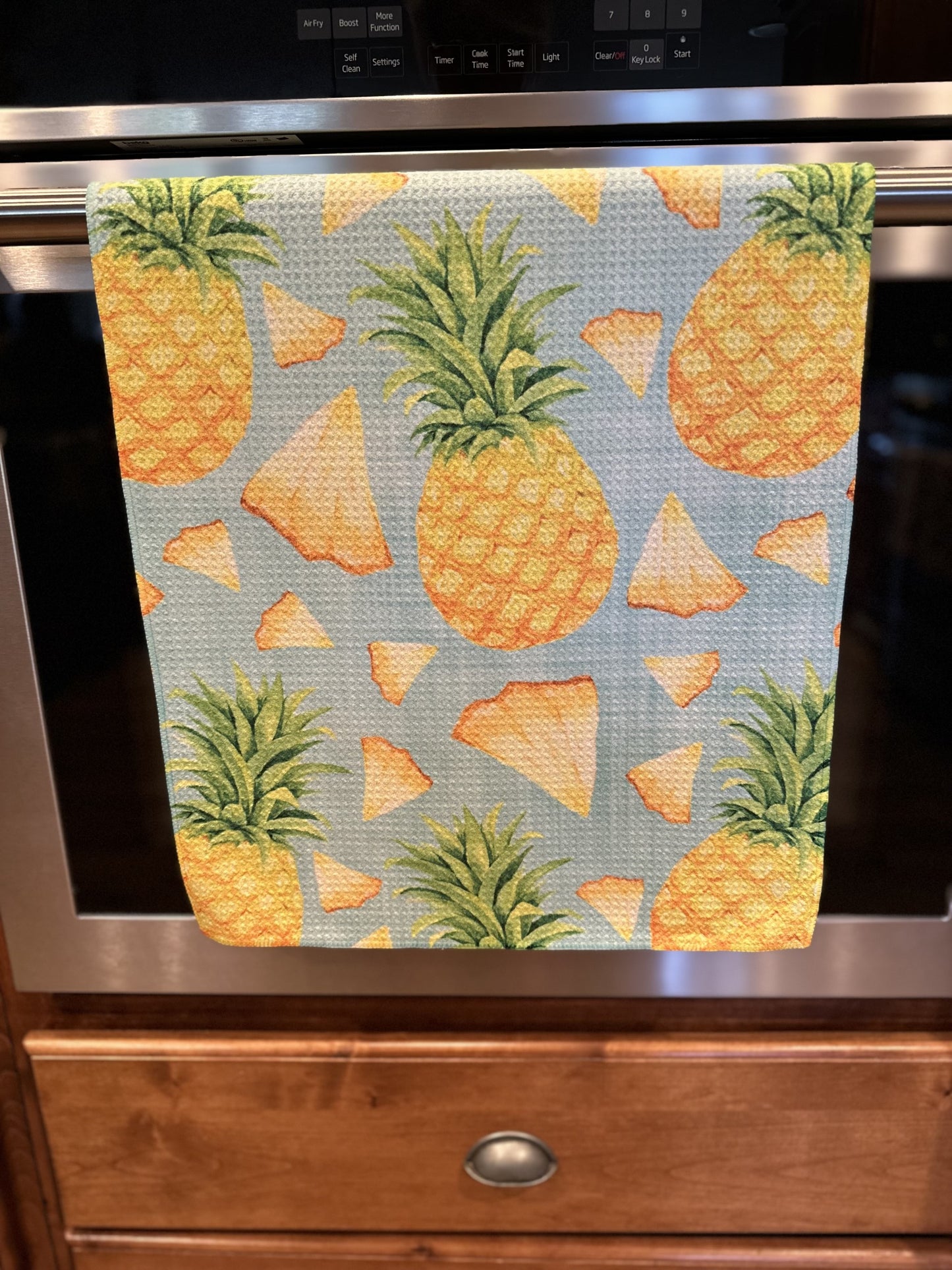 Pineapple Waffle kitchen towel