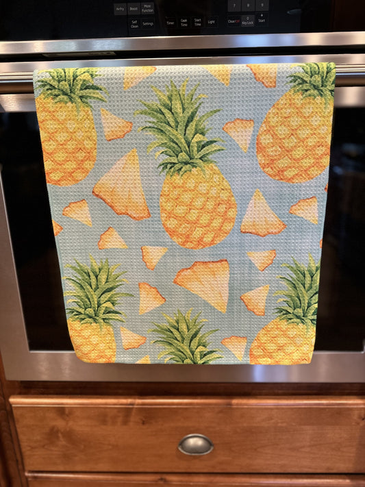 Pineapple Waffle kitchen towel