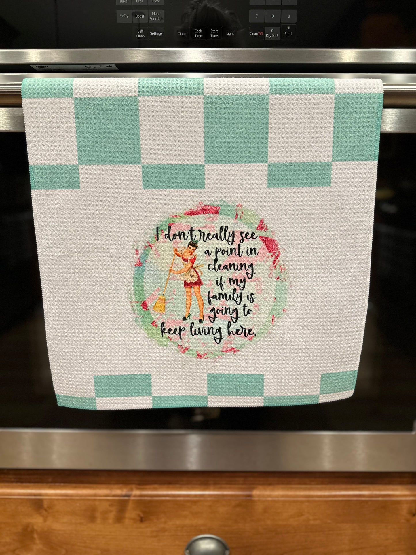 Cleaning Waffle kitchen towel