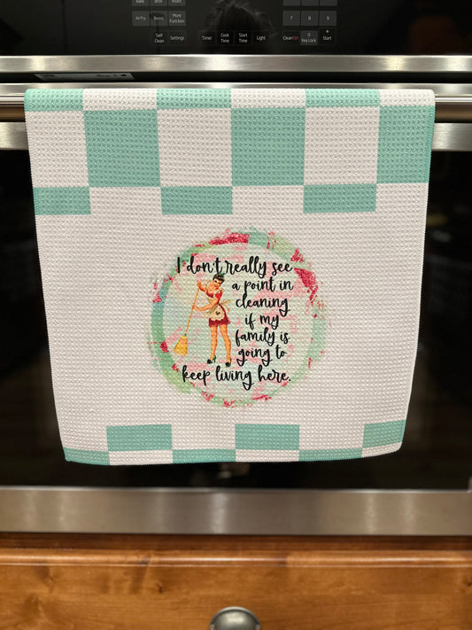 Cleaning Waffle kitchen towel
