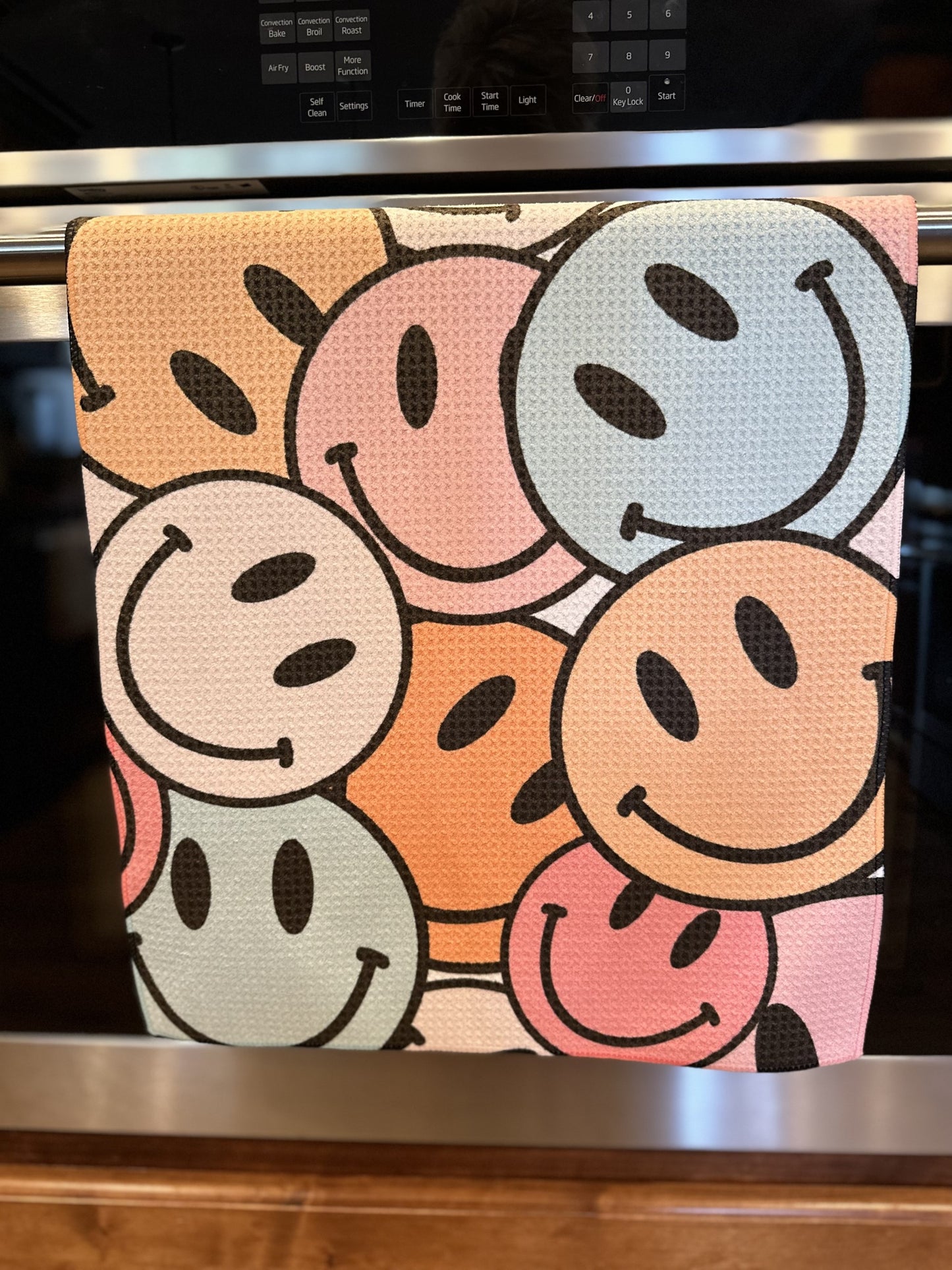 So Happy Waffle kitchen towel