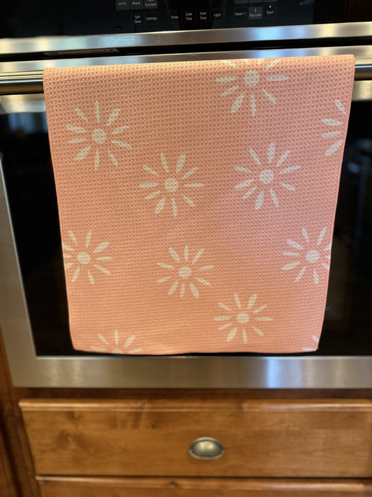 Sun-Flower Waffle kitchen towel