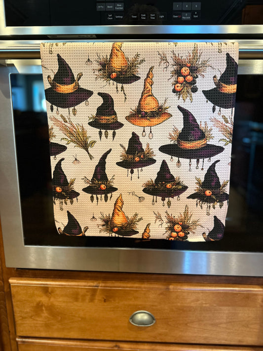 Witches Hat Waffle Kitchen Towel